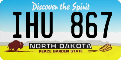 ND license plate IHU867