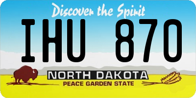 ND license plate IHU870