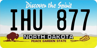ND license plate IHU877
