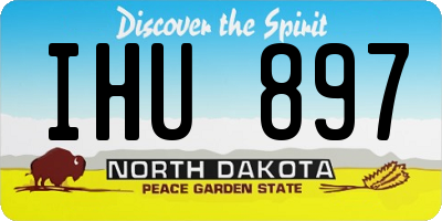 ND license plate IHU897