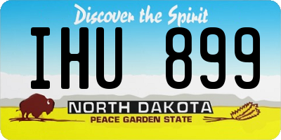 ND license plate IHU899