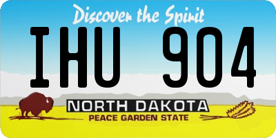 ND license plate IHU904