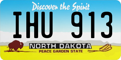 ND license plate IHU913
