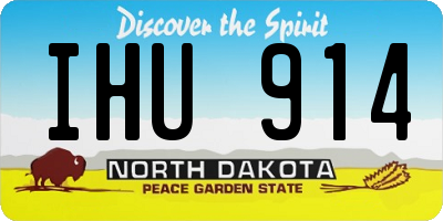 ND license plate IHU914