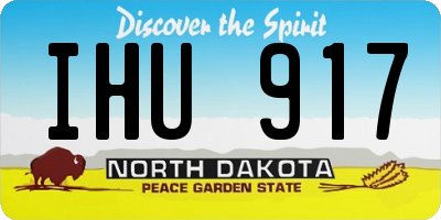 ND license plate IHU917