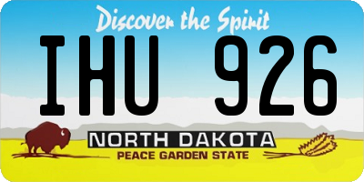 ND license plate IHU926