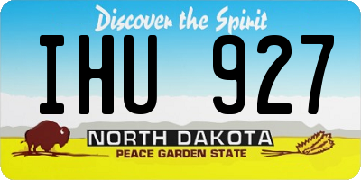 ND license plate IHU927