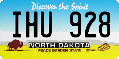 ND license plate IHU928