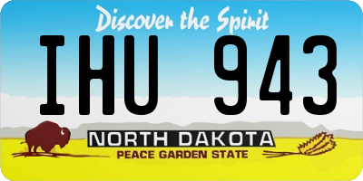 ND license plate IHU943