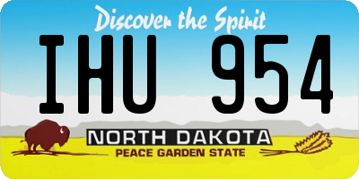 ND license plate IHU954