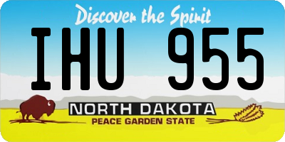 ND license plate IHU955