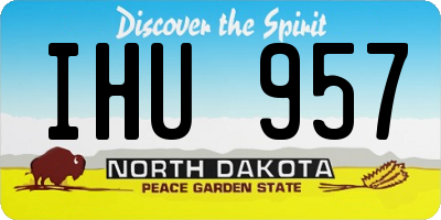 ND license plate IHU957