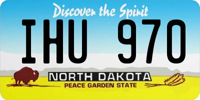 ND license plate IHU970