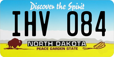 ND license plate IHV084