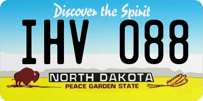 ND license plate IHV088
