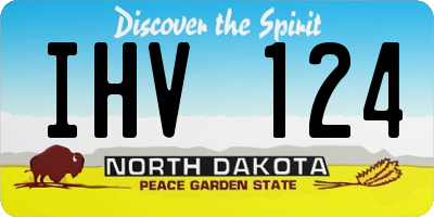 ND license plate IHV124