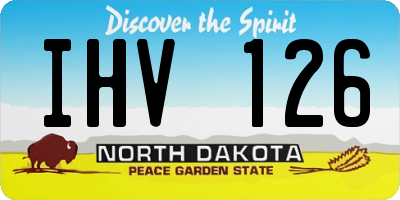 ND license plate IHV126