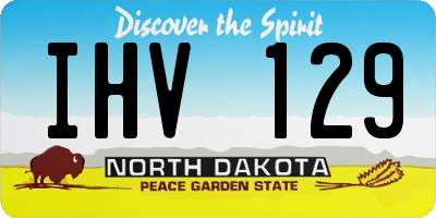 ND license plate IHV129