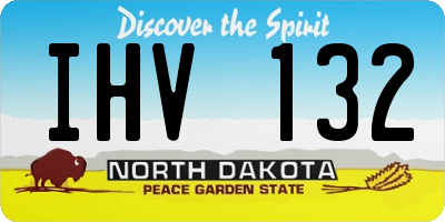 ND license plate IHV132