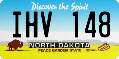 ND license plate IHV148