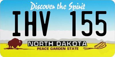 ND license plate IHV155