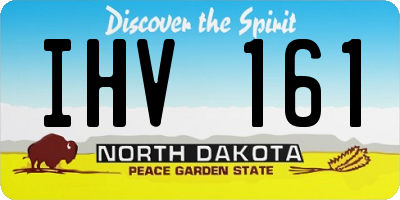 ND license plate IHV161