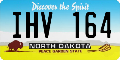 ND license plate IHV164