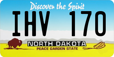 ND license plate IHV170