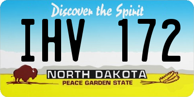 ND license plate IHV172