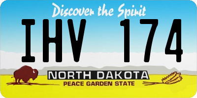 ND license plate IHV174