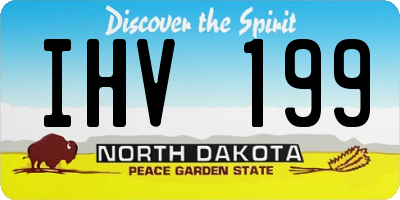 ND license plate IHV199