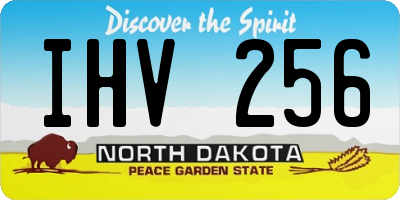ND license plate IHV256