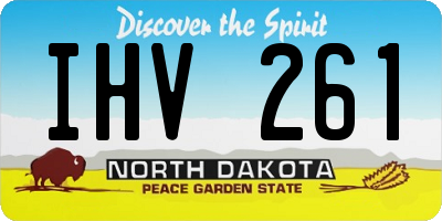 ND license plate IHV261