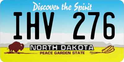 ND license plate IHV276