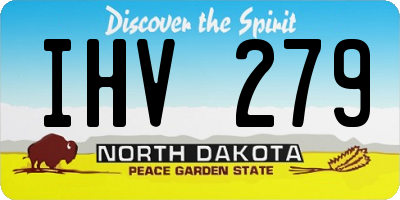 ND license plate IHV279