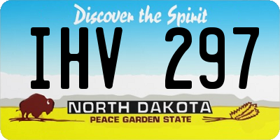 ND license plate IHV297