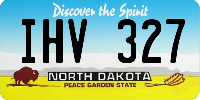 ND license plate IHV327