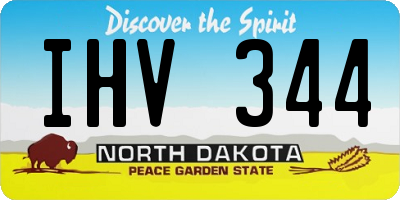 ND license plate IHV344