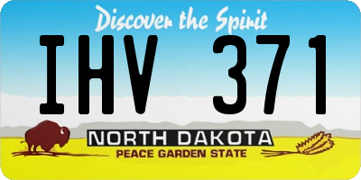 ND license plate IHV371