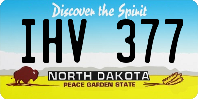 ND license plate IHV377