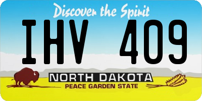 ND license plate IHV409