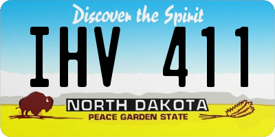 ND license plate IHV411