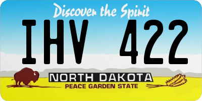 ND license plate IHV422