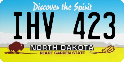 ND license plate IHV423