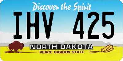 ND license plate IHV425