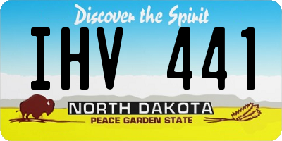 ND license plate IHV441