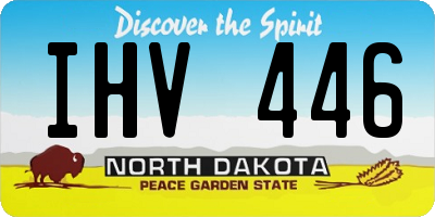 ND license plate IHV446