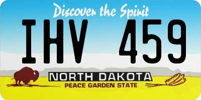 ND license plate IHV459