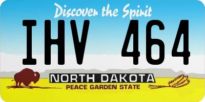 ND license plate IHV464
