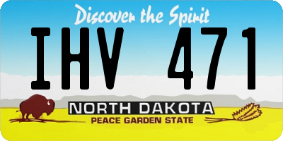 ND license plate IHV471